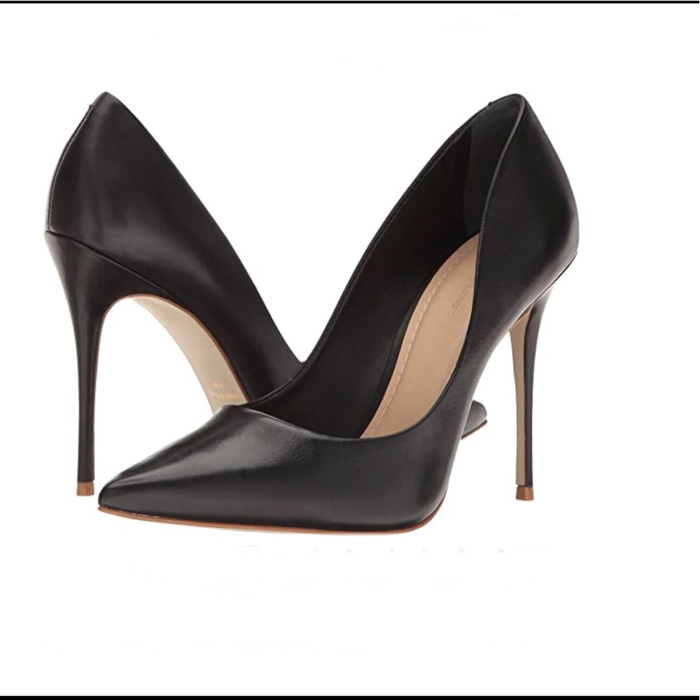 Massimo Mateo pointy toes soft leather pumps